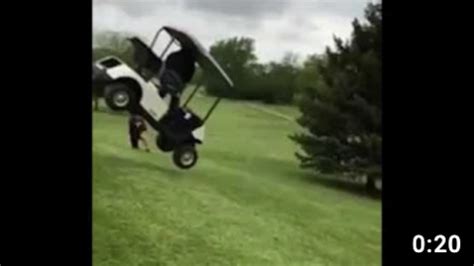 Golf Cart Slide & Flip - Golf Cart Fails