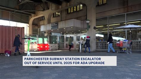 Parkchester subway station undergoes renovation to assist people with disabilities; escalator ...