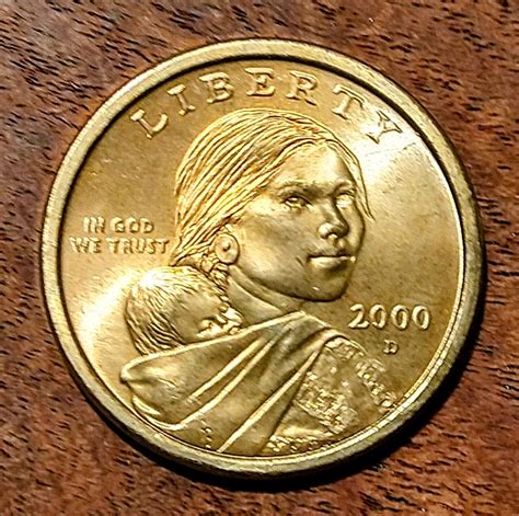 Mavin | SACAGAWEA Gold 2000-D One Dollar Coin Denver Mint Authentic ...