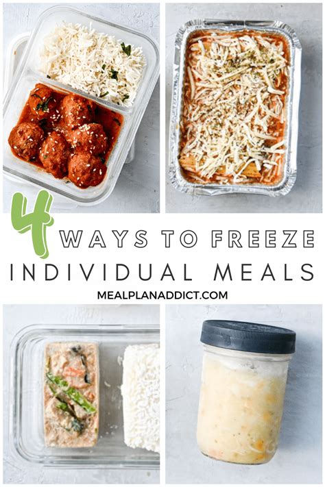 4 Ways to Freeze Individual Meals - Meal Plan Addict