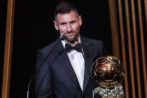 Messi wins record eighth Ballon d'Or for best player in the world - The ...