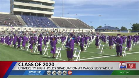 University High School hosts graduation at Waco ISD Stadium - YouTube