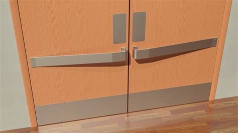 Stainless Steel Door Protection Bars 2181 DP Wallguard.com