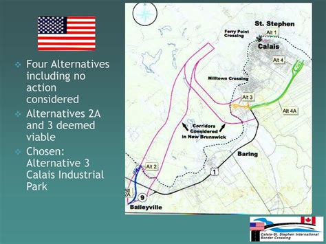 PPT - Calais, ME-St. Stephen,NB Border Crossing Project A Case Study ...