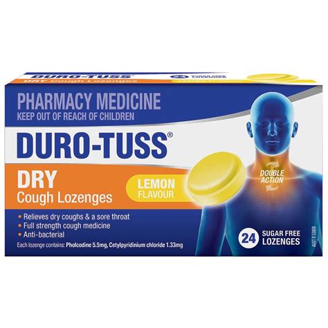 Duro-Tuss Dry Cough Lozenges Lemon 24 - Golden Bay Pharmacy Shop