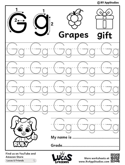 Alphabet Gg Letter | Printable Letter Gg Tracing Worksheets - Worksheets Library