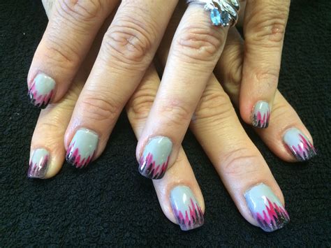 Flame Airbrushed Nails | Airbrush nails, Nail art, Nails