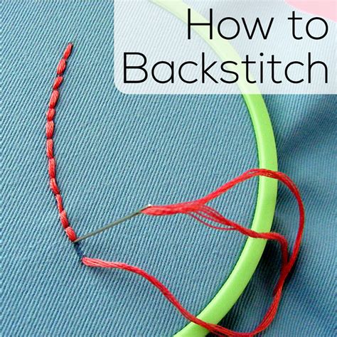 How to Back Stitch - embroidery video | Shiny Happy World