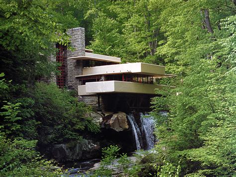 Pennsylvania Fallingwater Frank Lloyd Wright - Famous Wallpaper