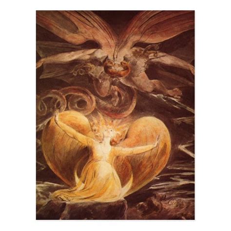 Red Dragon Art William Blake Postcard | Zazzle.com