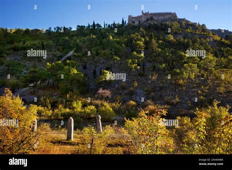 Old Town Blagaj Fortress, Blagaj, Bosnia, in the fall Stock Photo - Alamy