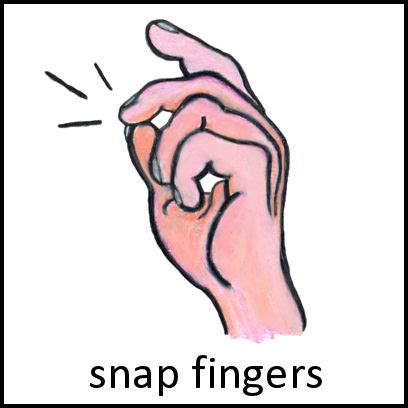 Snap Fingers PECS Card