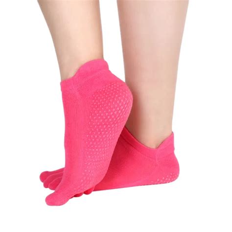 1 Pair Women Yoga Fitness Socks Non Slip Durable Dance Ankle Grip Socks Outdoor Exercise Female ...