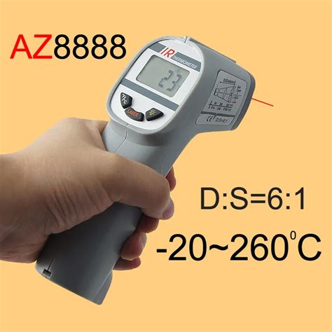 AZ8888 Gun Type IR Thermometer, Infrared Thermometer Measuring range 20 ~ 260C-in Temperature ...