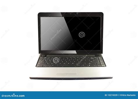 Modern Laptop stock image. Image of objects, isolated - 15274339