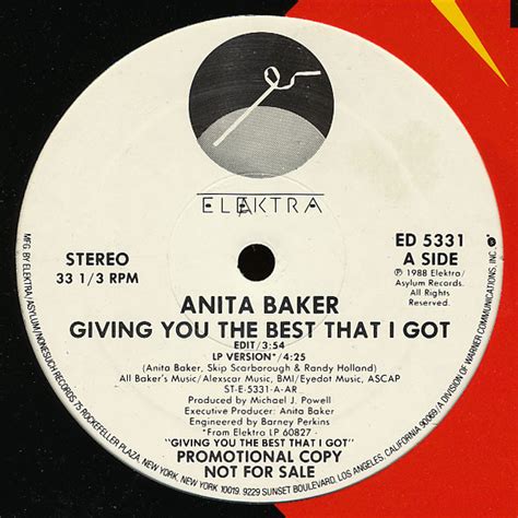 Anita Baker – Giving You The Best That I Got – Vinyl (12", 33 ⅓ RPM + 3 more), 1988 [r1090734 ...