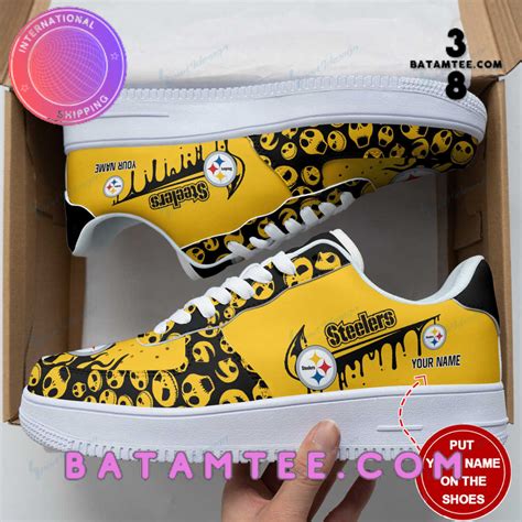 Pittsburgh Steelers Yellow Black Air Force 1 Sneakers 34 - Batamtee Shop - Threads & Totes: Your ...