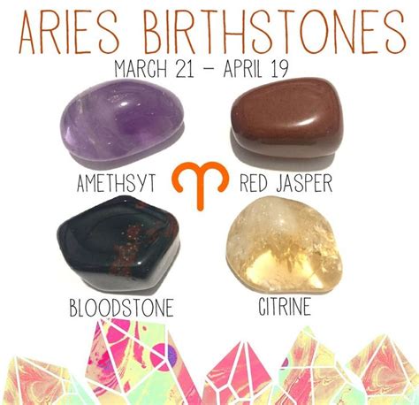 Aries Birthstone Gemstone Kit 21 March 19 April 4 Tumbled - Etsy | Aries birthstone, Birthstones ...