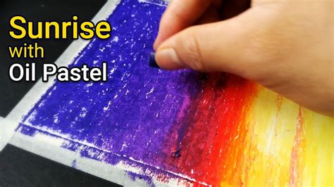 Sunrise Oil Pastel Drawing Ideas - I want to make full use of time ...