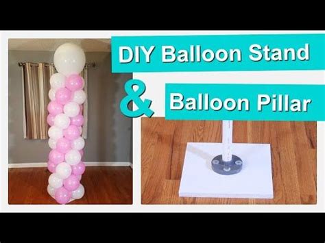 diy balloon stand with number - Raleigh Beauregard