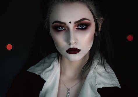 Premium AI Image | Halloween Makeup and Gothic Photoshoot