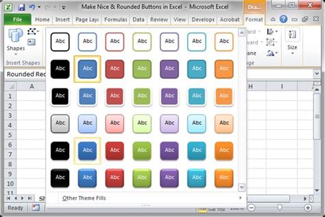 Make Professional Looking Rounded Buttons in Excel - TeachExcel.com