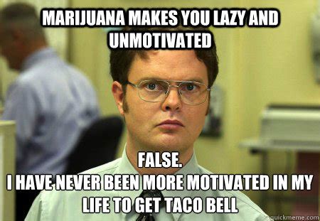 Marijuana makes you lazy and unmotivated false. i have never been more motivated in my life to ...