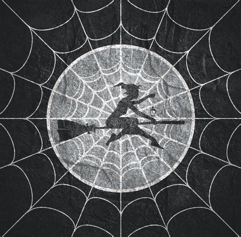 Spider Web For Halloween Design Stock Illustration - Illustration of ...