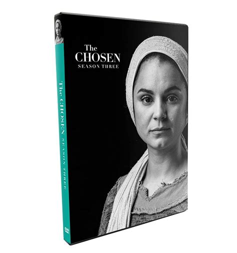 the chosen season three dvd set on white background with black and ...