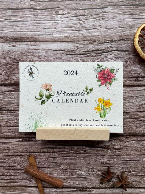 2024 Plantable Calendar - 4 Seasons - A La KArt Creations, the Home of Plantable Products and ...