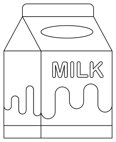 Milk Carton coloring page | Free Printable Coloring Pages