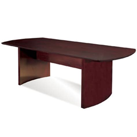 8 ft - 10 ft Modern Conference Table, Mahogany Wood - OfficePope.com