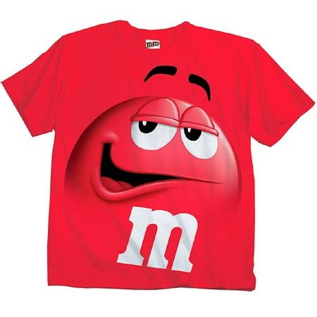 Food & Beverage - M&M Candy Silly Character Face Adult T-Shirt ...