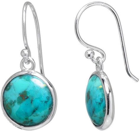 JCPenney FINE JEWELRY Enhanced Turquoise Sterling Silver Drop Earrings | Sterling silver drop ...