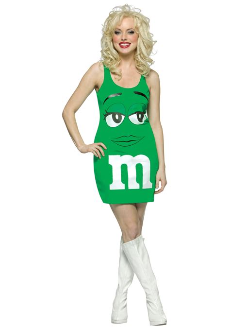 Womens Green M&M Costume