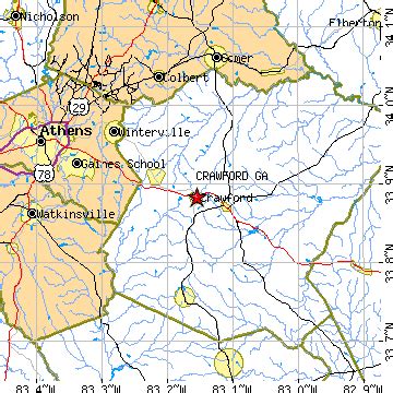 Crawford, Georgia (GA) ~ population data, races, housing & economy