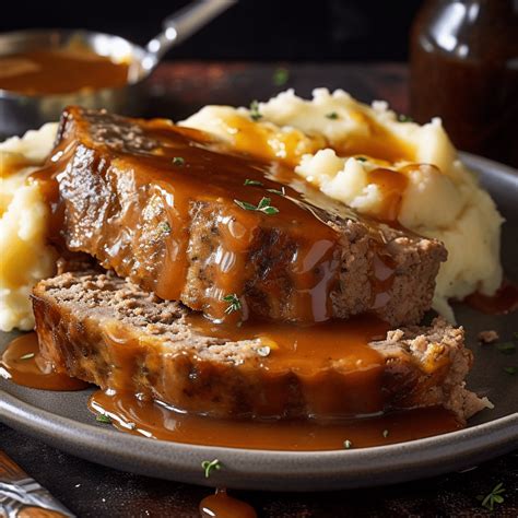 Meatloaf with Mashed Potatoes and Gravy - The Chef Recipe