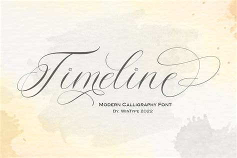 Timeline - Modern Calligraphy Font | Fontsera