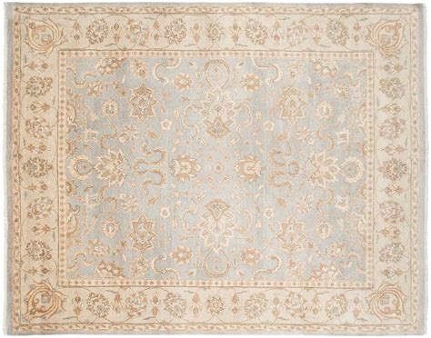 8×10 Oushak Blue Oriental Rug 044987 – Carpets by Dilmaghani