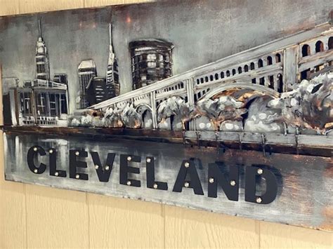 Cleveland Cityscape Metal Sign Metal Black Cleveland Art | Etsy | Cleveland art, Metal signs ...