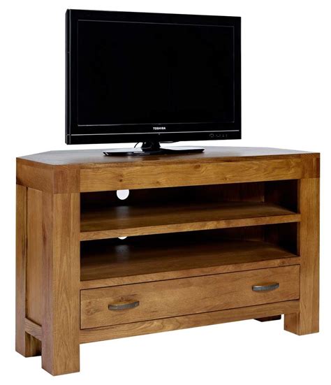 Rustic Grange Santana Rustic Oak Corner TV Stand