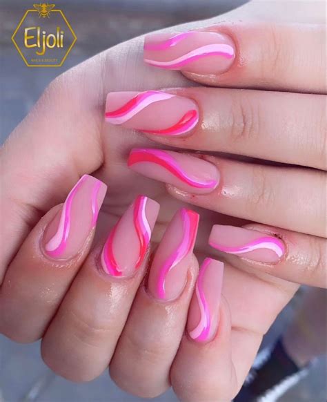 Pink Swirl Nail Designs - Design Talk