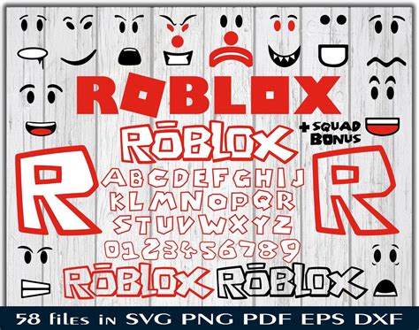 Roblox svg Roblox logo alphabet clipart Face font Roblox | Etsy | Alphabet clipart, Birthday ...