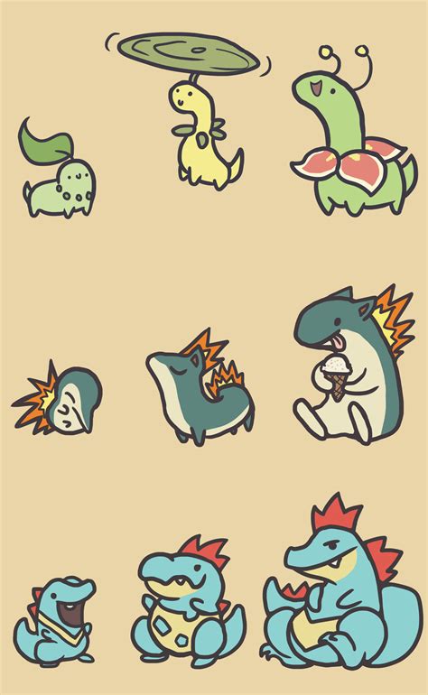 Johto Starters : pokemon