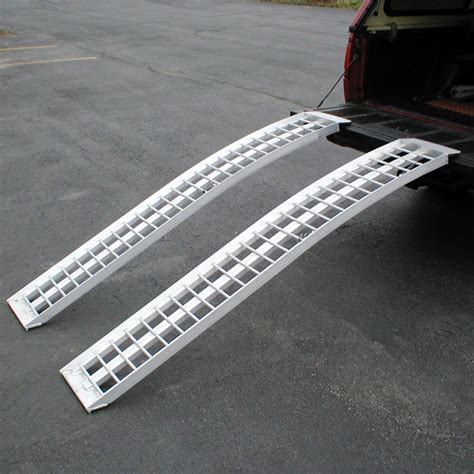 Black Widow Aluminum Arched Dual Runner Garden Tractor Ramps | Discount Ramps