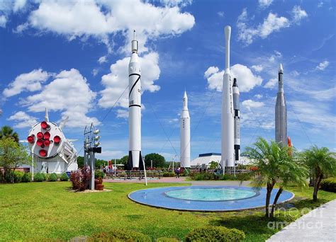 Kennedy Space Center Rocket Garden. #1 by Science Photo Library