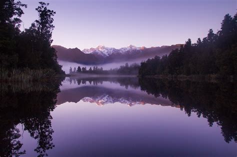 Beautiful Purple Weather Landscape Of Lake Matheson, HD Nature, 4k Wallpapers, Images ...