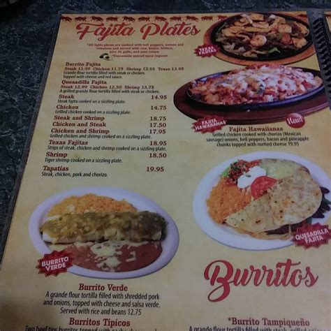 Menu at Los Bravos Mexican Restaurant, Conyers, Salem Rd SE #2097