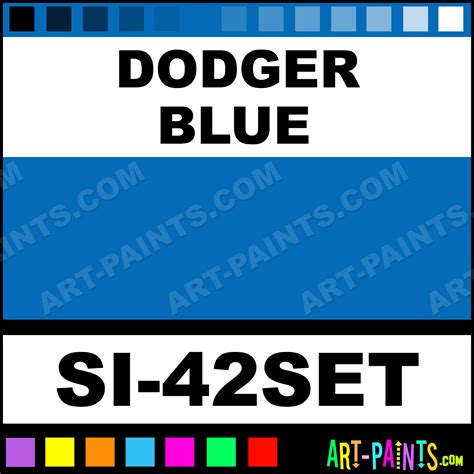 Dodger Blue 42 Pack Tattoo Ink Paints - SI-42SET - Dodger Blue Paint ...