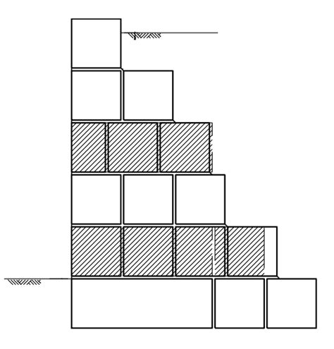 Gravity Block Retaining Wall Design